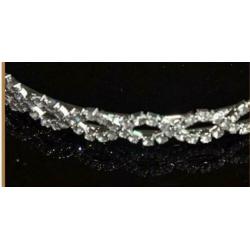 Nw! Prachtige Strass-Kristal Diadeem haarband Ovale zigzag
