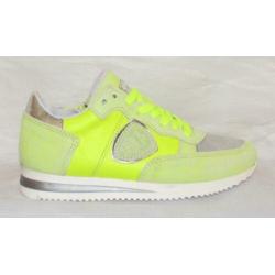 HIP maat 29 lerensneaker/rits neon geel - gratis verzenden