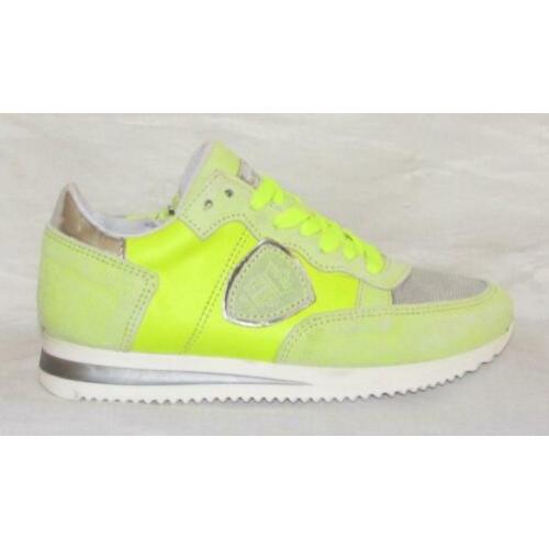 HIP maat 29 lerensneaker/rits neon geel - gratis verzenden