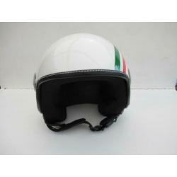 Nieuwe Jethelm Maat S. Italiaanse vlag Scooter Motor Helm