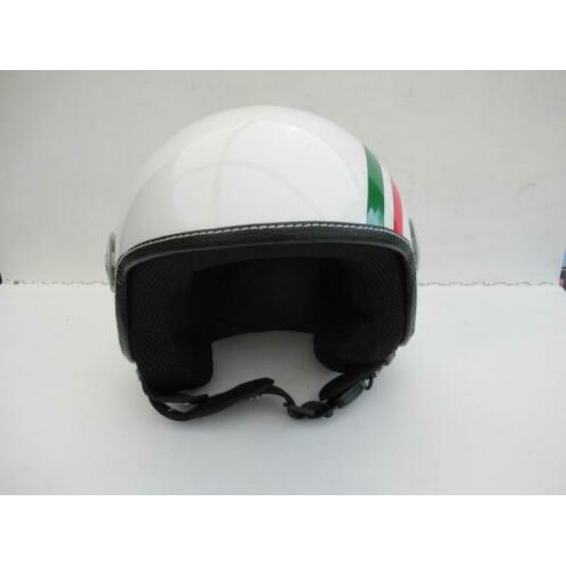 Nieuwe Jethelm Maat S. Italiaanse vlag Scooter Motor Helm