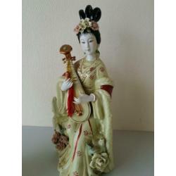 3 delig Aziatisch Chinese Geisha porselein