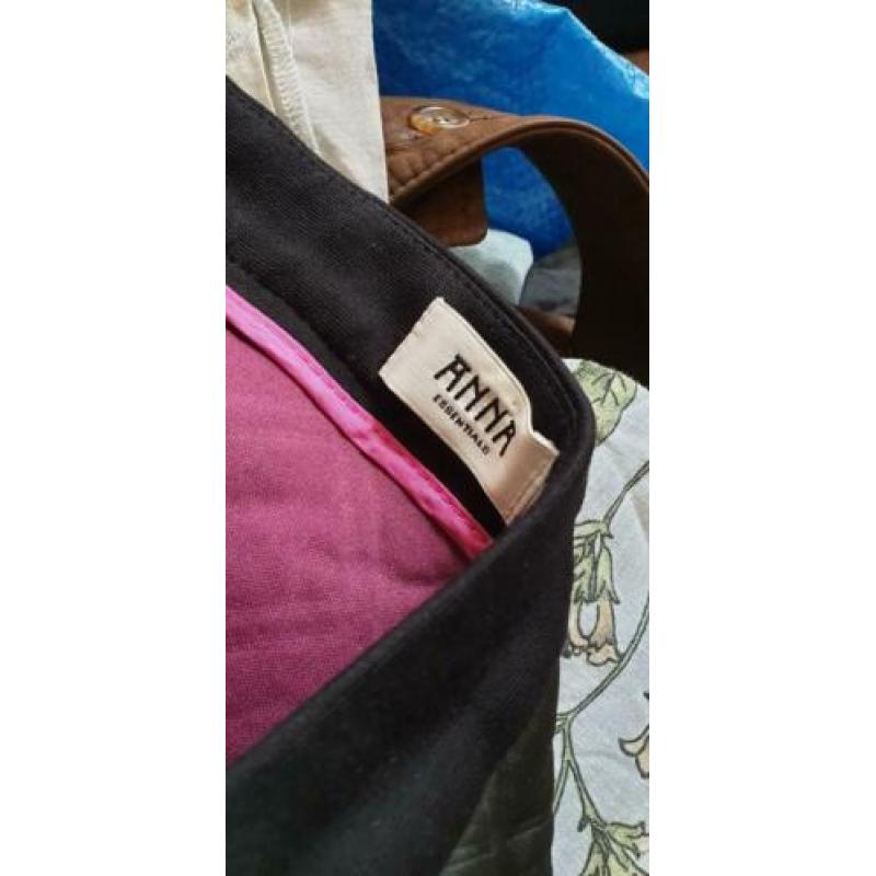 NIEUW zwarte ANNA rok mt M 38/40 a-symetrisch rits, zwart