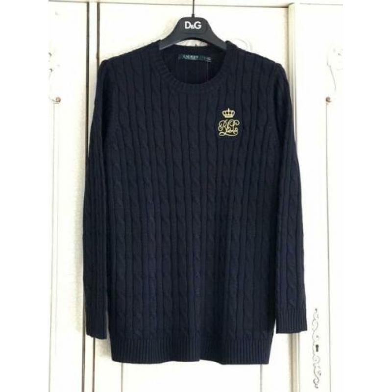 RALPH LAUREN kabeltrui mt (S/M) NIEUW
