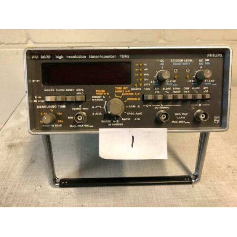 Meetapparatuur HP-Rohde & Schwarz-Fluke-Philips-W&G etc.