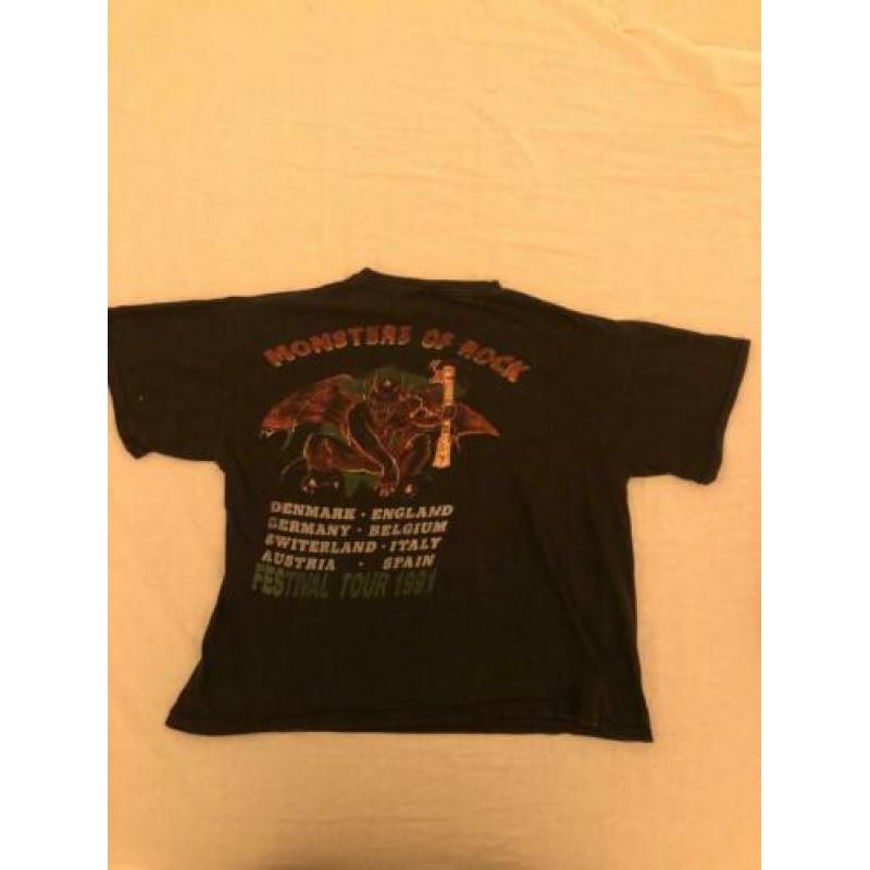 Monsters of rock 1991 vintage t-shirt metallica acdc S