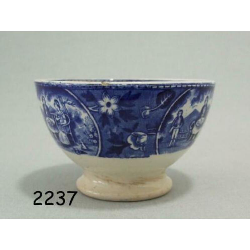 Tea drinker - Societe Ceramique - 3 blauwe kommetjes (n)