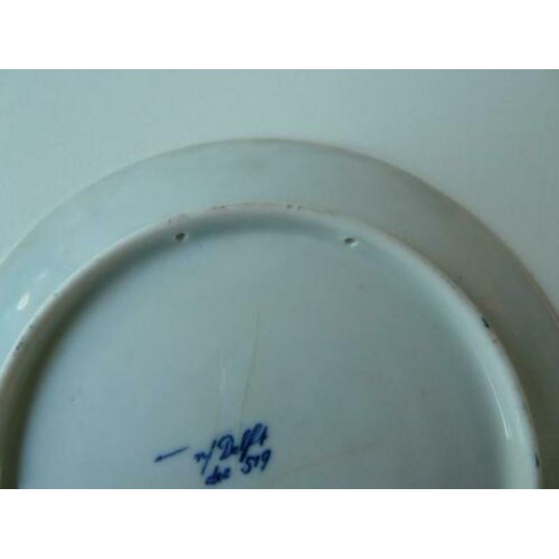 Te Koop: Bord in Delfs Blauw (Mosa) diam. 17 cm.