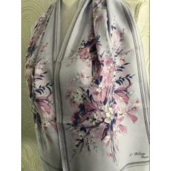 Polyester sjaal - 27x134 cm - st hilaira - paars