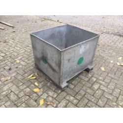 1143. RVS bak / kist / krat / 90x80cm / 31 stuks