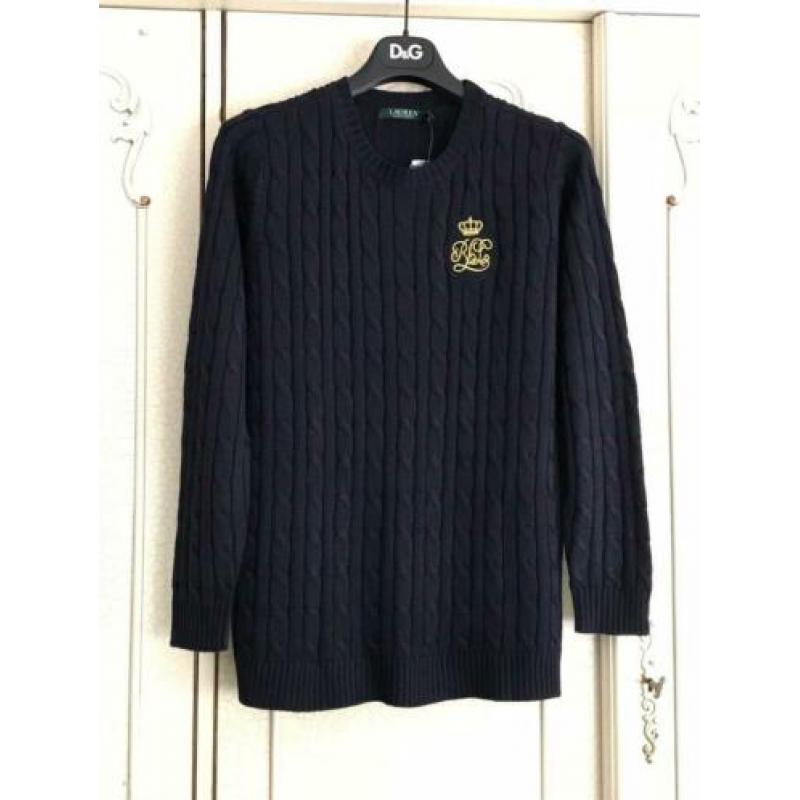 RALPH LAUREN kabeltrui mt (S/M) NIEUW
