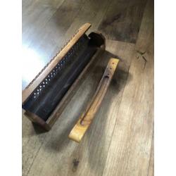 Set van 3 houten wierrookbranders uit India