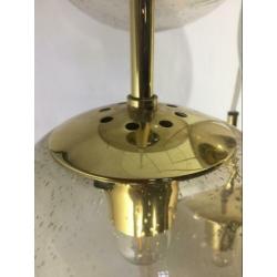 Cascade hanglamp Glashütte Limburg 5 bollen 60’er jaren