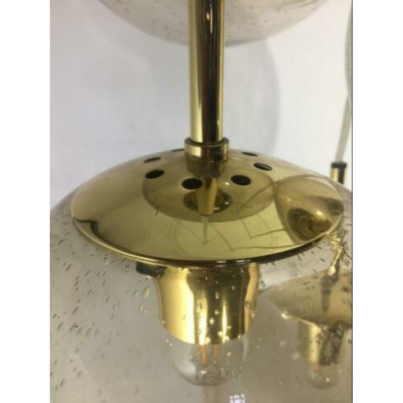 Cascade hanglamp Glashütte Limburg 5 bollen 60’er jaren