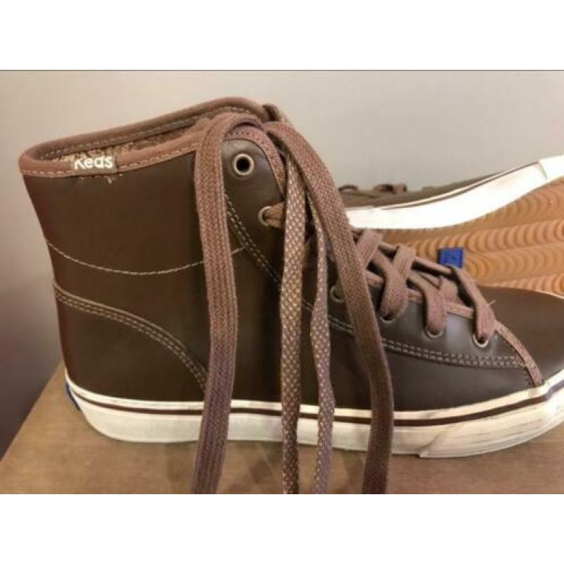 Keds dbl up hi dark Brown maat 37
