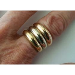 3 gouden ringen 14 karaats