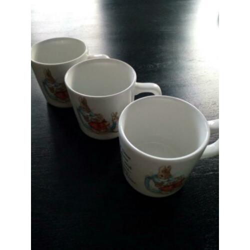 Wedgewood, kindermok (3x) Peter Rabbit