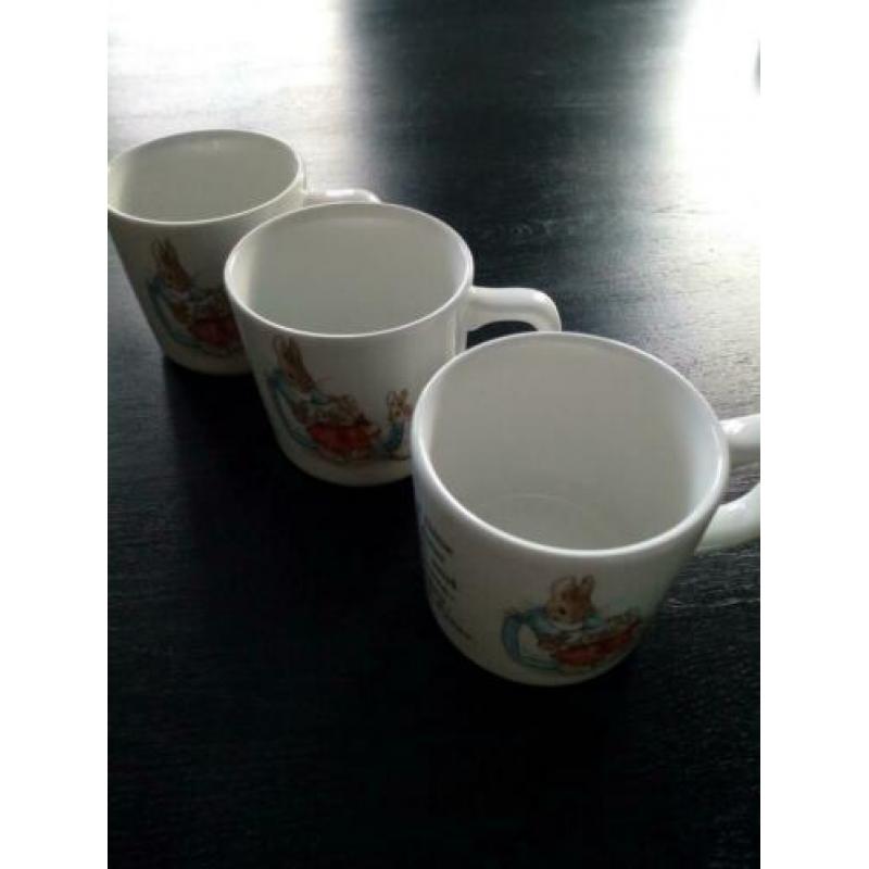 Wedgewood, kindermok (3x) Peter Rabbit
