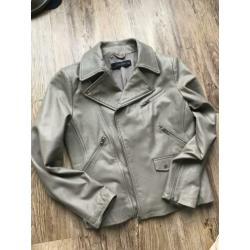 Zara leer biker jas