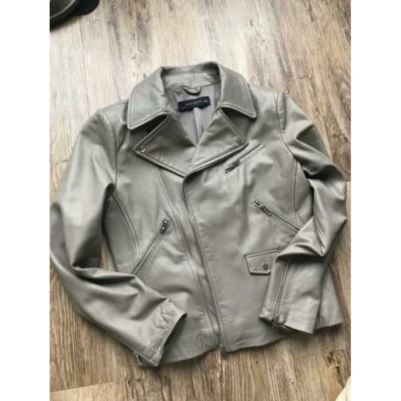Zara leer biker jas