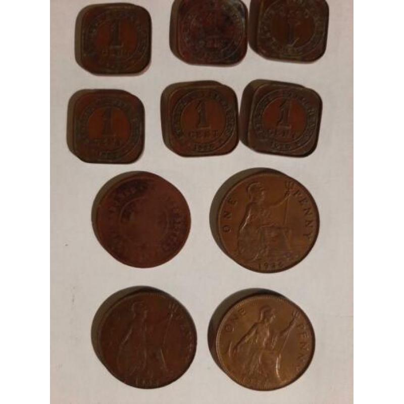 United Kingdom , 13 oud-Engelse munten.