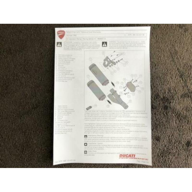 Termignoni uitlaat demper Ducati Monster 1200 S 1200S 14-16