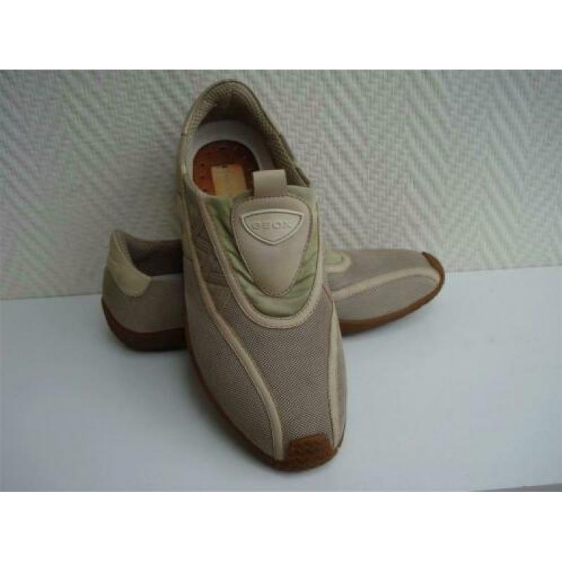 Geox instappers, beige, maat EU 38. Gratis verzending!