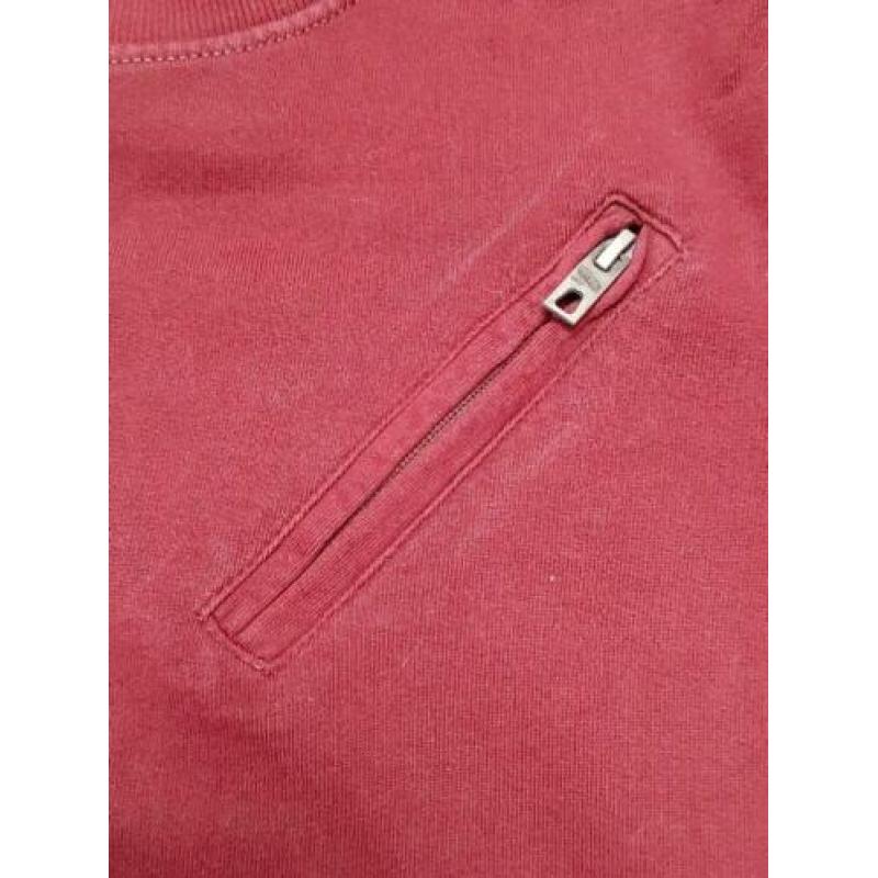 Stoere Bordeaux Petrol sweater mt 164