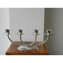 Art deco Quist-WMF Kandelaar Verzilverd ...
