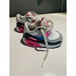 Nike Air Max 90 maat 21 / 5C toddler baby roze blauw wit