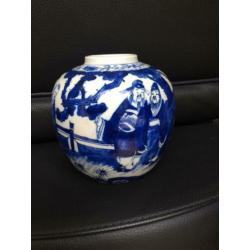Oude Chinese gemberpot voorraadpot