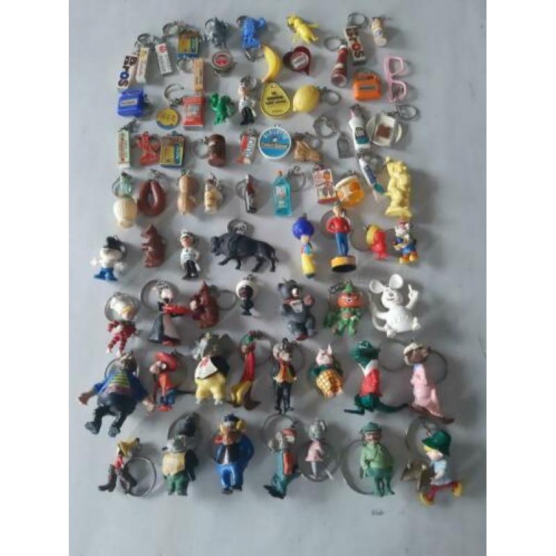 Unieke Verzameling Vintage jaren 60 Sleutelhangers