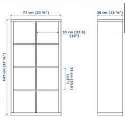 Dressoir (Ikea Kallax, aangepast)