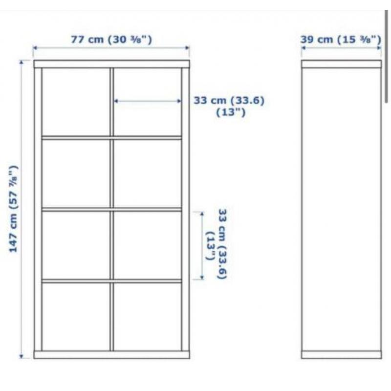 Dressoir (Ikea Kallax, aangepast)