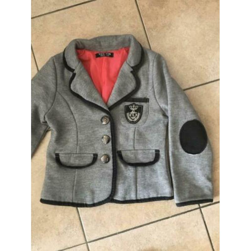 Blazer van Ton Tin - L. Grijs - Maat 116