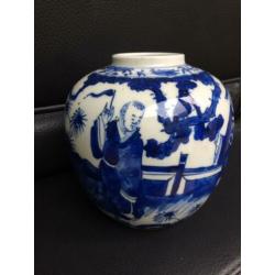 Oude Chinese gemberpot voorraadpot
