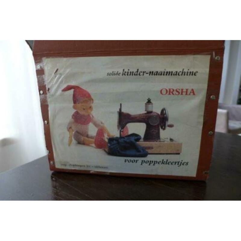 Antiek speelgoed kinder-naaimachine ORSHA
