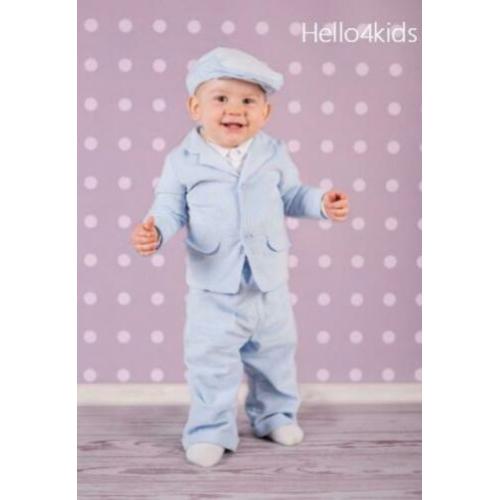 68 lichtblauw kostuumpje baby bruidsjonker doop kleding