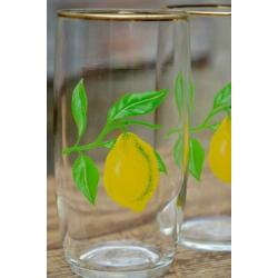 8 Vintage Drink Glazen
