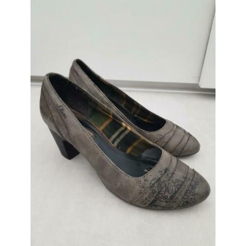 Grijze casual pumps van S. Oliver, maat 41