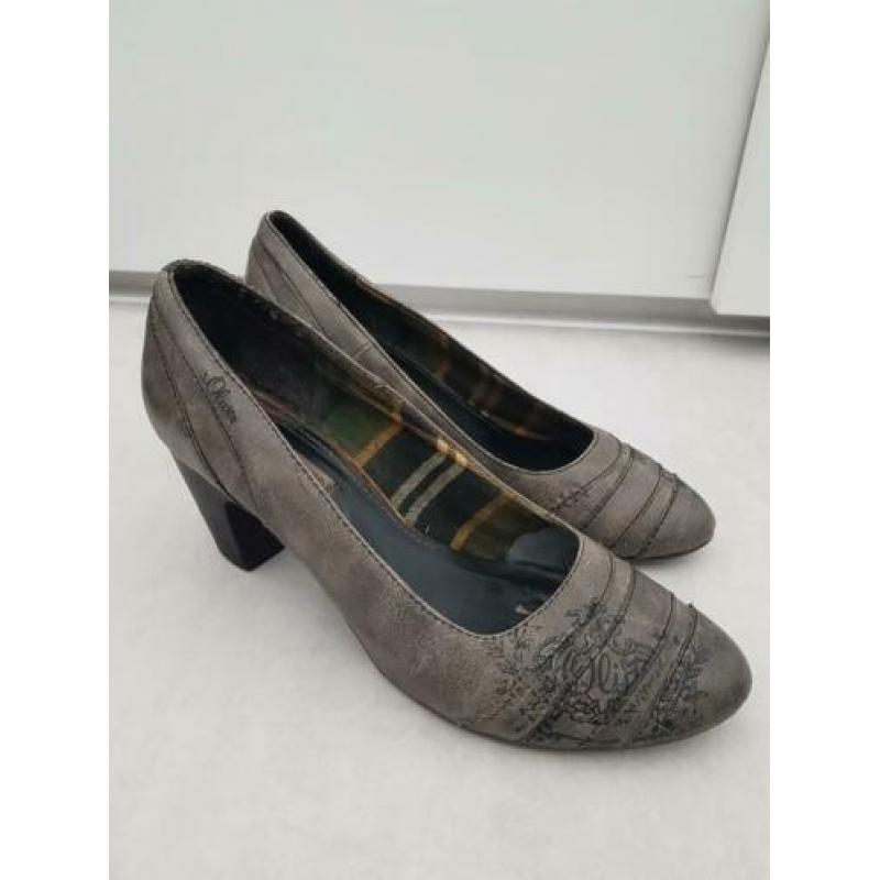 Grijze casual pumps van S. Oliver, maat 41