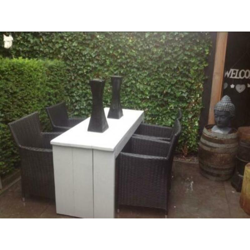Tuintafel met 4 stoelen