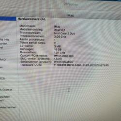 APPLE IMAC intel core duo 2 3.06GHz