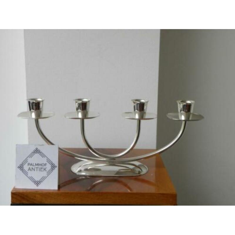 Art deco Quist-WMF Kandelaar Verzilverd ...