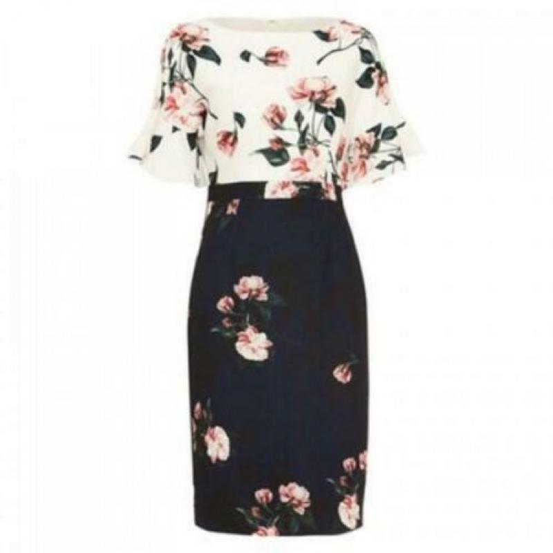 Phase Eight adembenemend mooie jurk romantische print 40