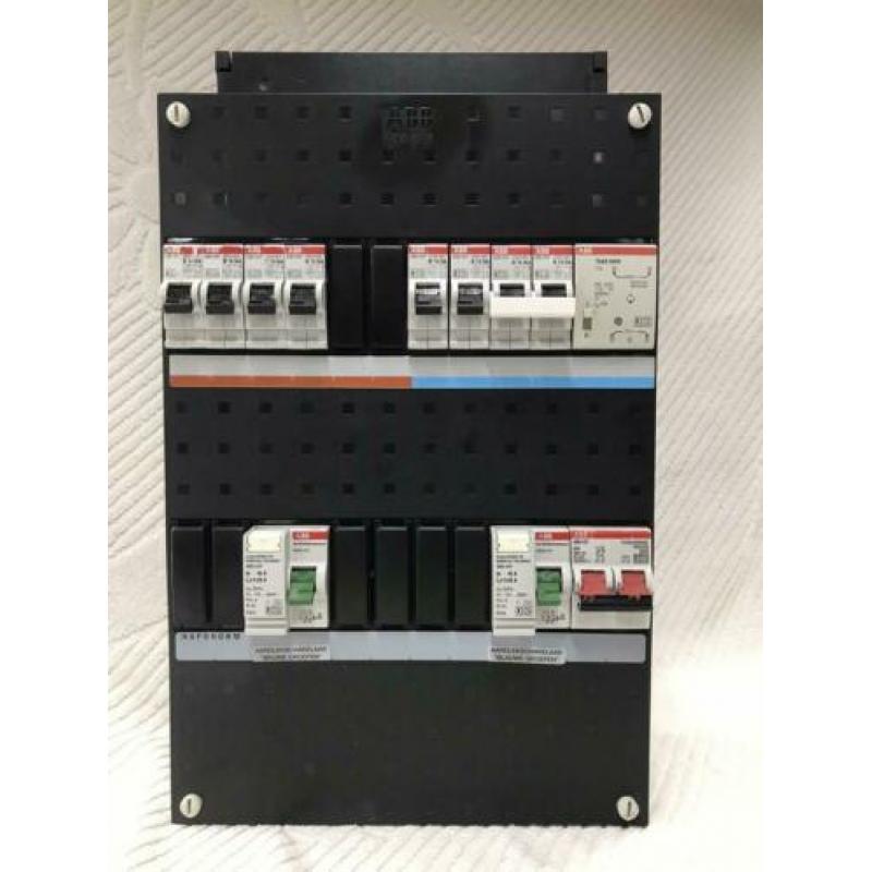 8 groeps groepenkast/meterkast met kookgroep ABB 1 fase