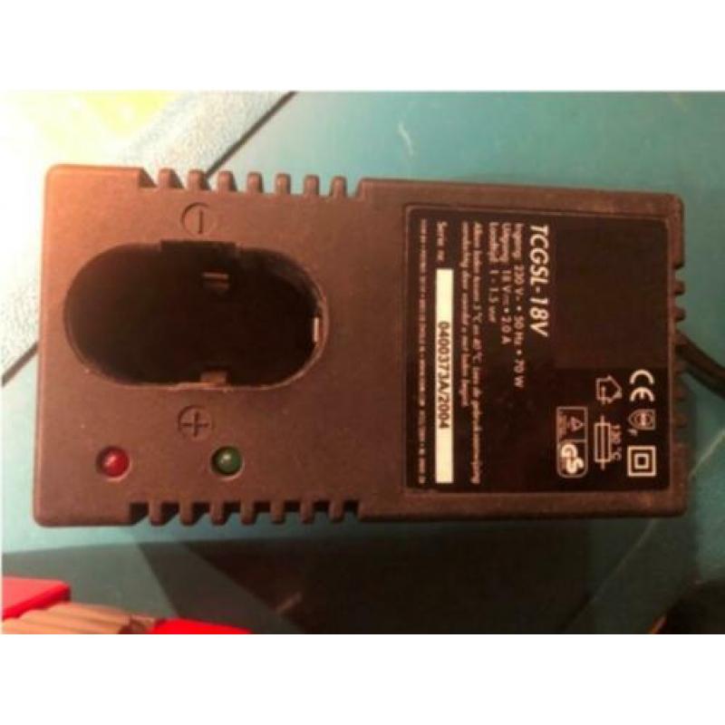 Te koop 2x zeer goede 18V batterij / cordless drill kraftwel