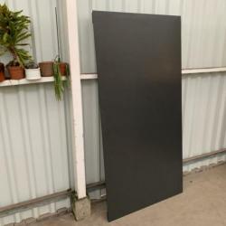 Tafel Modern Eettafel Donkergrijs metalen poten
