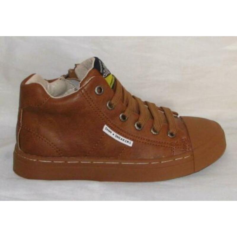 SHOESME maat 30 vetersneaker/rits cognac - gratis verzenden