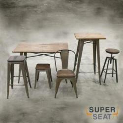 Tolix cafe legend eetkamerstoelen vintage horeca dex 934